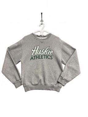 Vintage 90's Russell Athletic Grey Huskie Athletics Crewneck Sweatshirt Sz Small